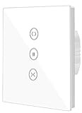 Jinvoo Smart WIFI Touch-Schalter drahtlose Fernbedienung Fenster Vorhang Schalter Controller Rollladen-Schalter, kompatibel mit iOS/Android, arbeitet mit Alexa Echo und Goog