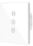 Jinvoo Smart WIFI Touch-Schalter drahtlose Fernbedienung Fenster Vorhang Schalter Controller Rollladen-Schalter, kompatibel mit iOS/Android, arbeitet mit Alexa Echo und Goog