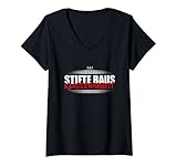 Damen Stifte raus Klassenarbeit Lehrerin Lehrer T-Shirt mit V