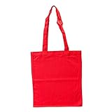 Bags by Jassz Stoffbeutel aus Baumwolle mit langen Henkeln (ca. 38 x 42 cm, Red)