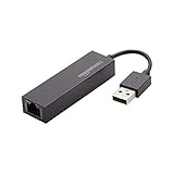 Amazon Basics Ethernet-LAN-Netzwerkadapter, USB 2.0, 10/100 Mbit/