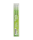 Pilot Pen 2261011F - Ersatzminen Tintenroller Frixion Ball, Stärke 0,7 mm, Schreibfarbe hellgrün, radierbar, 3 Stück