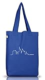 Shirtstreet24, Skyline Frankfurt, Jutebeutel Stoff Tasche Earth Positive (ONE SIZE), Größe: onesize,Bright B