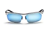 Sunglasses Metal Sport Herren Polarisierter totaler UV400-Schutz. Klare Sicht ohne Reflexionen. Überlegene Kontraste und natürliche Farben., B