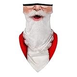 Zldhxyf Weihnachten Multifunktionstuch Bunter Schlauchtuch Atmungsaktiv Balaclava Schnelltrocknend Halstuch Weich Radfahren Bandana Sonnenschutz Loop Schal Mundschutz für Damen & Herren (F)