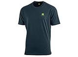 John Deere Herren T-Shirt mit Logo vorn und hinten (Dunkelblau, XL)