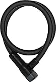 ABUS Kabelschloss Racer 6412K + SR-Halterung - 85 cm Stahlkabel mit Kunststoffummantelung - Fahrradschloss mit ABUS-Sicherheitslevel 4