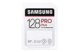 Samsung PRO Plus 128GB SDXC UHS-I U3 100MB/s Full HD & 4K UHD Speicherkarte (MB-SD128H/EU)