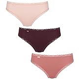 sloggi Damen 24/7 Weekend Tai C3P Unterwäsche, PINK-Dark Combination, 0044
