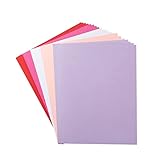 20 Blatt Valentinstag Dickes Papier Karton Blanko für DIY Handwerk Karten Herstellung Einladungen Scrapbook Supplies (Rosa/Rot/Weiß/Lila/Rosenrot)