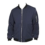 Generic Leichte Slim Fit Jacke FüR Herren FrüHling Herbst LäSsiger Windbreaker-Mantel ReißVerschlusstaschen DüNne Sportswear Bomberjacken from liangduming (L,Blau)