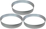 Rasenkanten Baumring Kreis aus Metall durchm. 75 cm x 12 cm - 3er S