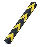 Eckenschützer Reflektierender Gummischutz Wand Eck Protector Garage Wall Guards Eckwandschutz Mit Reflektierenden Streifen Für Lagerparkplatz Unterstützung Kollision, Schwarz Gelb