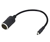 CERRXIAN 12/24 V Zigarettenanzünder-Buchse, DC 5,5 mm x 2,1 mm auf Zigarettenanzünder-Buchse, Kfz-Ladekabel-Adap