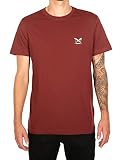 IRIEDAILY Herren Bio-Baumwoll Sommer T-Shirt - Chestflag Tee in Dark Rum, XL