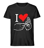 I Love Sex | Poppen,Pimpern,Liebe Machen - Herren Premium Organic Shirt -XS-Black