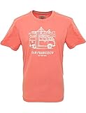 Herren T-Shirt VW Bulli »SAN Francisco« Rosa Weiß (3XL)