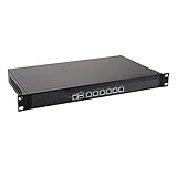 1U Rackmount Firewall Hardware, Pfsense, Mikrotik, VPN, Network Security Appliance, Router PC, Intel 4 Cores J4125, RS06, AES-NI/6 x Intel Gigabit LAN/2USB/COM/VGA/Fan,(4G RAM/64G SSD)