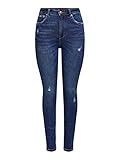 ONLY Damen Onlmila Life Hw Sk Ank Bj374 Noos Hose, Dark Blue Denim, 30W 30L EU