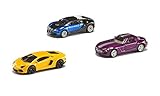 siku 6301, Geschenkset - Sportwagen, Metall/Kunststoff, Multicolor, Spielkombination, 3 Sportwag