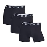 CR7 CRISTIANO RONALDO Herren Enganliegende Boxershorts (3er-Pack), Schwarz, L