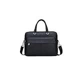 Huposdxjdnb Laptop Tasche wasserdichte Herren-und Damen-Businesscomputer-Aktentasche mit großem Kapazität (Color : Black)