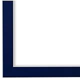 Bilderrahmen Blau DIN A4 (21,0 x 29,7 cm) cm - Modern, Vintage, Retro - Alle Größen - handgefertigt - WRP - Asti 1,7