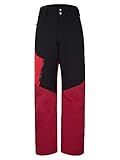 Ziener Herren TOLOSA Ski Snowboard-Hose | Atmungsaktiv, Wasserdicht, Black.red Pepper, 54