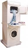DREHFLEX - Zwischenbaurahmen Waschsäule für Waschmaschine und Trockner/mit Auszug