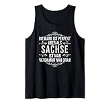 Sachse Lustiger Spruch Sächsischer Dialekt Heimat Sachsen Tank Top