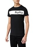 Replay Herren M6111B.000.2660 T-Shirt, Schwarz (098 Black), XL