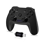 Clevo Gamepad für PC, 2.4G Wireless Game Controller für PC mit USB, Joypad mit Dual Vibration Plug and Play für PC/Windows7 / 8/10 / Android, TV-Box Joystick