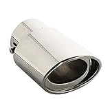 Autozubehör Schwanz-Hals-Auspuffrohr-Dekoration/Fit for Volkswagen GTI/Passt for Vw cc/Passt for Golf 7. Golf 6. Mk6 / Fit for Polo/Fit for Tiguan (Color : B)