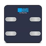Redkey Body Bluetooth Fat Scale mit LCD-Display, maximales Gewicht 180 kg, 18 Daten zur Wiederherstellung, wie Körperfett, BMI, Gewicht und Muskeln, B