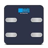 Redkey Body Bluetooth Fat Scale mit LCD-Display, maximales Gewicht 180 kg, 18 Daten zur Wiederherstellung, wie Körperfett, BMI, Gewicht und Muskeln, B