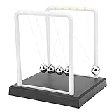 BOLORAMO Balance Pendulum, Newtons Cradle Pedestal + Swing Ball für Desktop-Dekorationen und Geschenke(grob·)