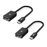 DIFCUL 2 Stück OTG Micro USB Adapter Kabel, USB 2.0 auf Micro USB OTG Adapter kompatibel mit Galaxy S7, S6, A10, A01, A7(2018), J7(2018), Redmi 7A, Moto G8, Huawei Y6