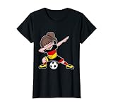 Fußball Deutschland Trikot Mädchen Flagge Germany T-S