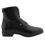 »ADVANCED II BZ LACE« Reit-Stiefelette mit Reißverschluss von SUEDWIND© | Rindsleder Schlüpf-Schuh mit Schnürung | Tolle Passform | OrthoLite© Sohle für maximalen Komfort | Boots | Schwarz Gr. 36