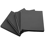 4 Stück Selbstklebende Schaumstoffplatte Schwarz 150mmLänge x 150mmBreite x 20mm Dicke Schaumstoff Platten Geschlossenzellig Neopren mit Kleberücken rutschfeste Schaumstoffmatte für Möb