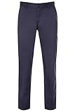 ALBERTO Regular Slim Fit Hose Material-Mix Nachtblau Größe W33 L32