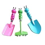 Mini-Harrow-Schaufel, Rechen, Gartenwerkzeug-Set, Pflanzen, Blumentopf, Wartung, Gartenwerkzeuge für Frauen, Gartenwerkzeuge für Kinder, Gartenwerkzeuge für Männer, Gartengeräte und Zubehör, 3/4 Stück