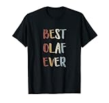 Herren Best Olaf Ever Retro Vintage Vornamen Geschenk T-S