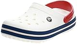 Crocs Unisex Crocband Clogs, White Blue Jean, 39/40 EU