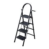 YHYH Schrittleiter 4 Schritt Faltschritt Steige Metall Lightweight Step Hocker Mit Einfachheit Werkzeuggestell Und Wide Pedal Haushaltsleiter (Color : 1pcs Ladder D)