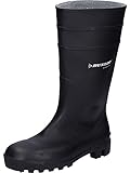 Dunlop Schwarzer Sicherheits Gummistiefel Protomaster mit Stahlkappe und Trittschutz, 37