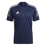 adidas, Condivo 21 Primeblue, Kurzarm-Fußball-Trikot, Team Marineblau/Weiß, 2XL, M