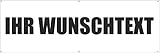 Werbeplane Gerüstplane - 150x50 cm individuell Wunschtext Text - für Baustelle, Garten, Zaun, Konzert, Gerüst mit Saum und Ösen - mit Folie beschriftet - Plane Banner - freie Farbwahl sehr stab