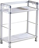 ZHANGCHI Badezimmerregal Duschveranstalter Raum Aluminium Bodenstuhl-Multifunktions-Punch Free Haken-Up-Z