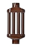 acerto 40646 Abgaswärmetauscher 120mm - Emaille * Energie sparen * Einfacher Einbau (55cm, Braun)